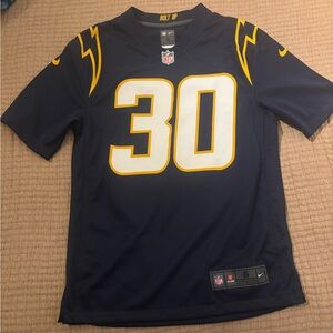 Chargers NFL Navy and Yellow Men's Jersey